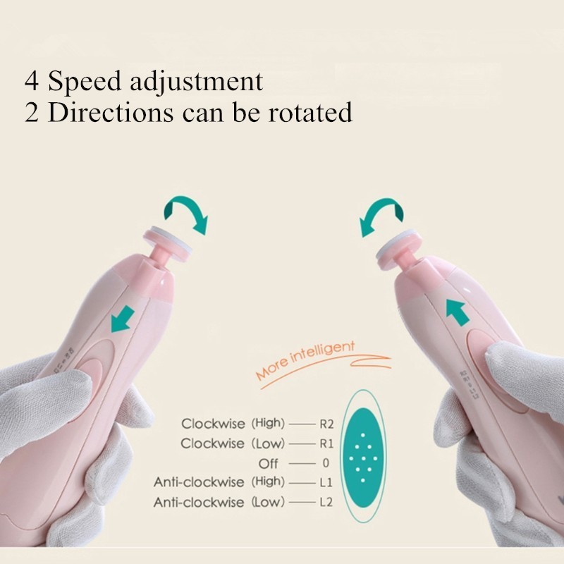 Anti-scratch Multifunctional Baby Electric Nail Polisher - Image 2