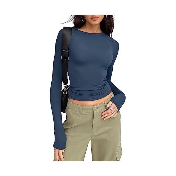 Women's Casual Solid Color Top - Image 2