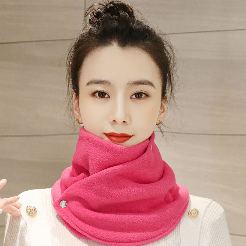 Women's Warm Plush Scarf Ins Cute And Versatile - Image 5