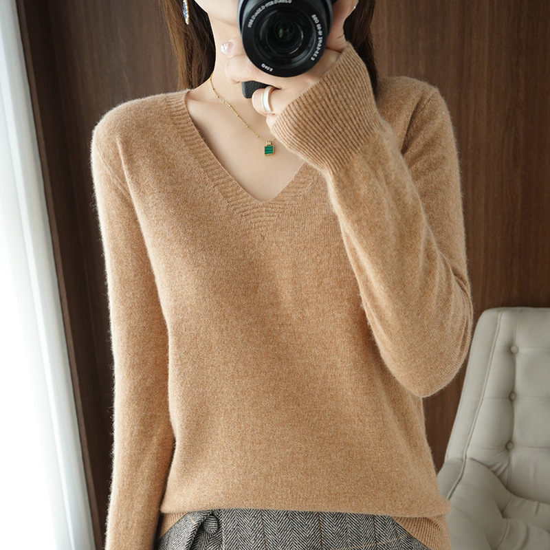 Women's Sweater Knit Bottoming Shirt Autumn And Winter Short Long Sleeves Slim Slimming - Image 6