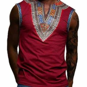 Middle Eastern Ethnic Print Vest Men's T-Shirt