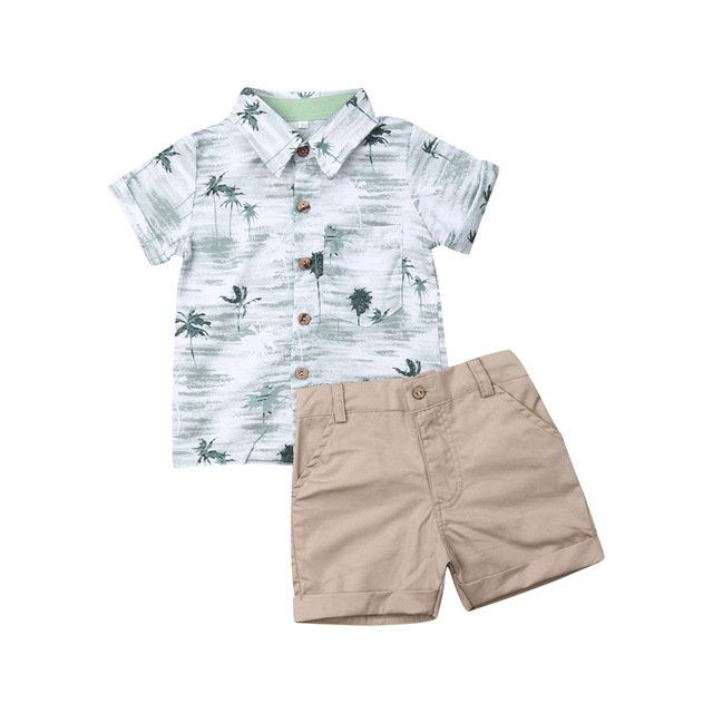 Summer boy T-shirt Shorts Kids Sets - Image 4