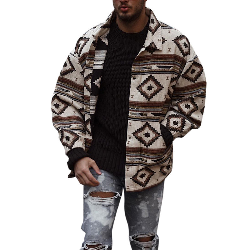 Youth Lapel Fashion Print Jacket - Image 4