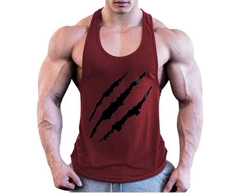 Paw Print Men's Loose Sports Tank Top - Image 4