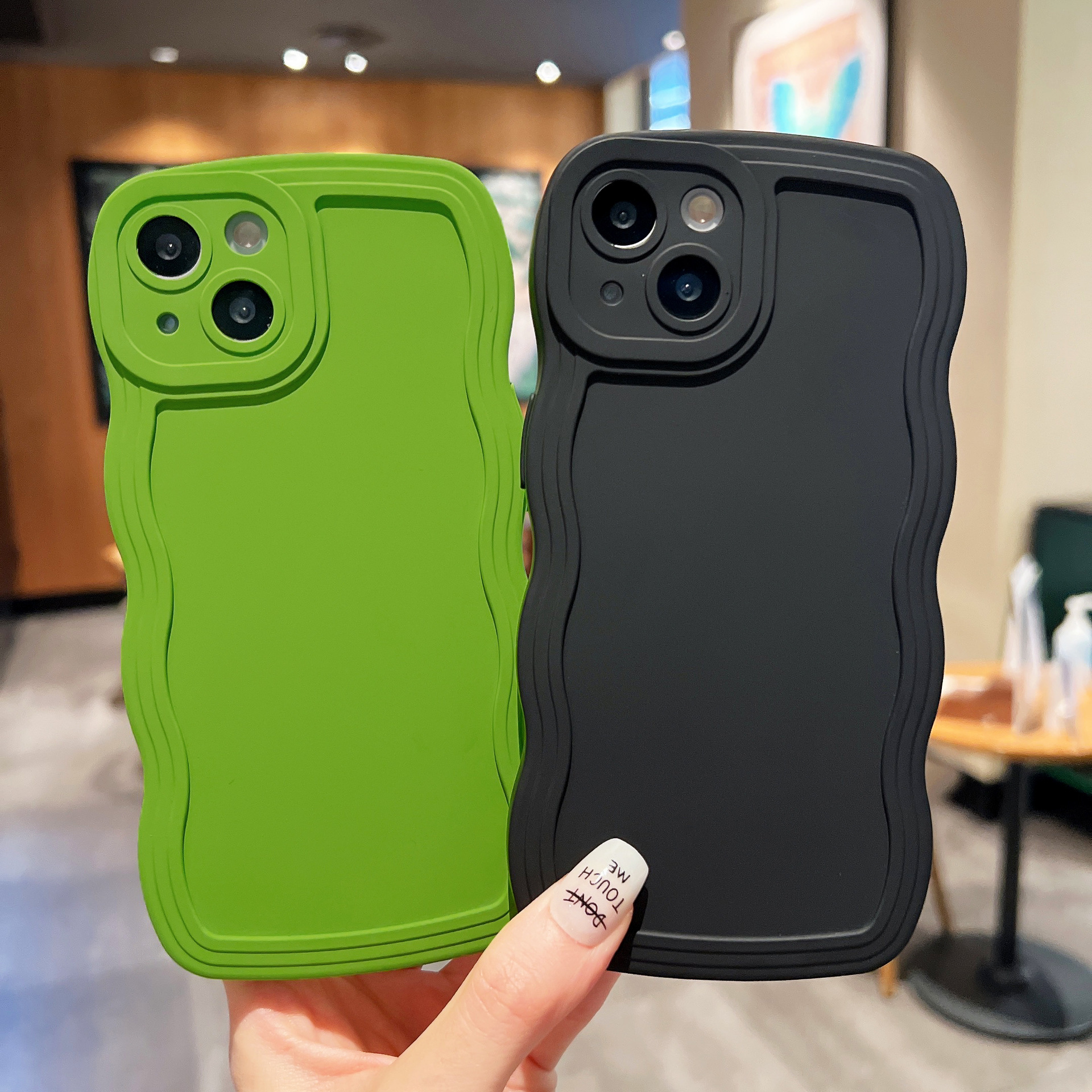 Big Wave Simple Anti-fall Advanced Color Phone Case - Image 3