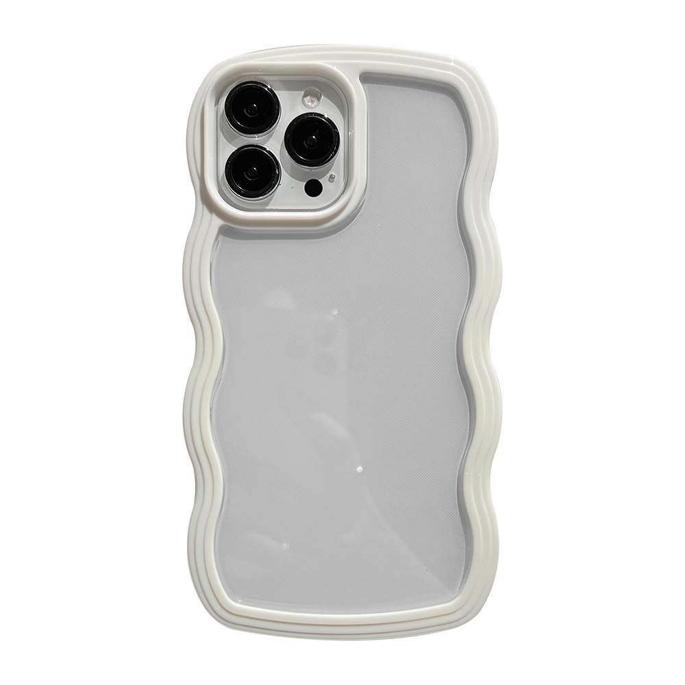 Wave Border Solid Color Phone Case Cover - Image 7
