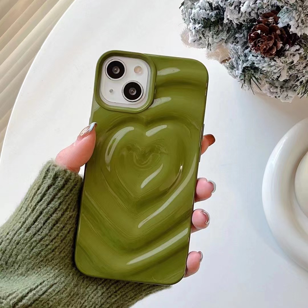 Solid Color Three-dimensional Love Phone Case - Image 9