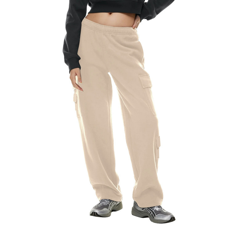 Women's Fashion Work Clothes Pocket Sweatshirt Trousers - Image 5