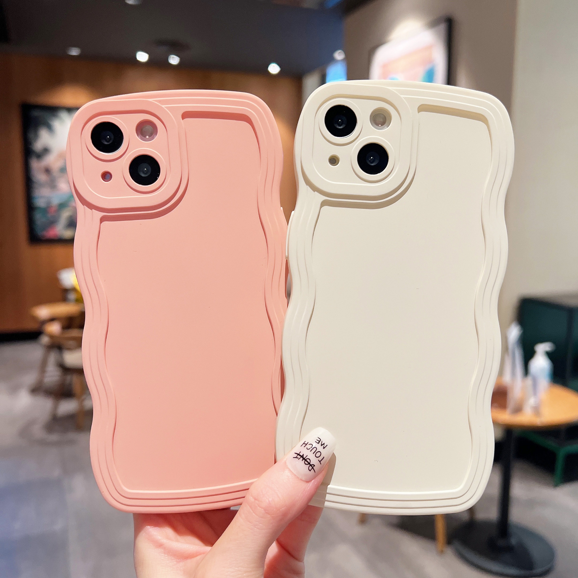 Big Wave Simple Anti-fall Advanced Color Phone Case - Image 4