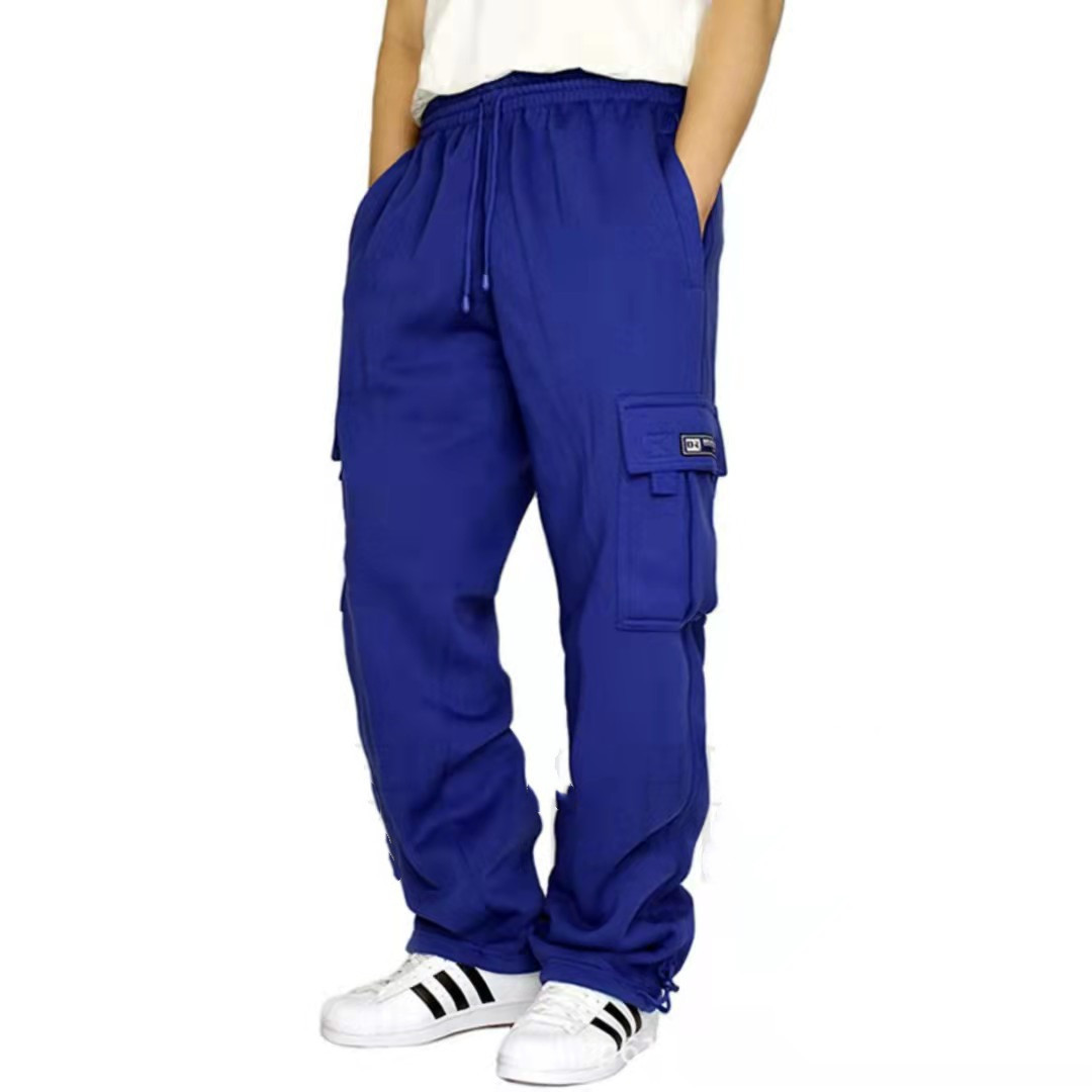 Men Pants Sweatpants Stretch Elastic Waist Jogger Sports Pants Drawstring Trousers Fashion Mens Clothing - Image 2