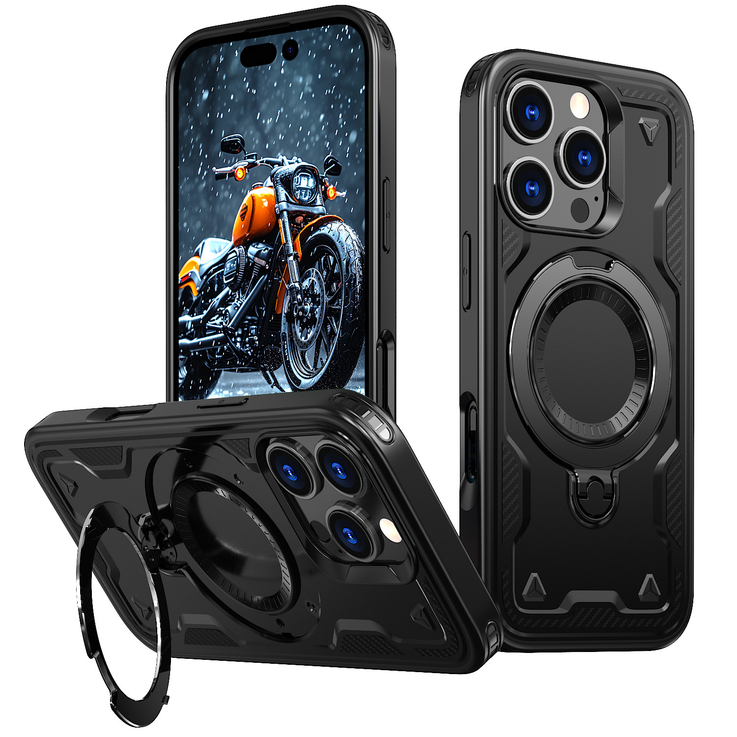 Simple Magnetic 360 Rotating Bracket Phone Case - Image 5