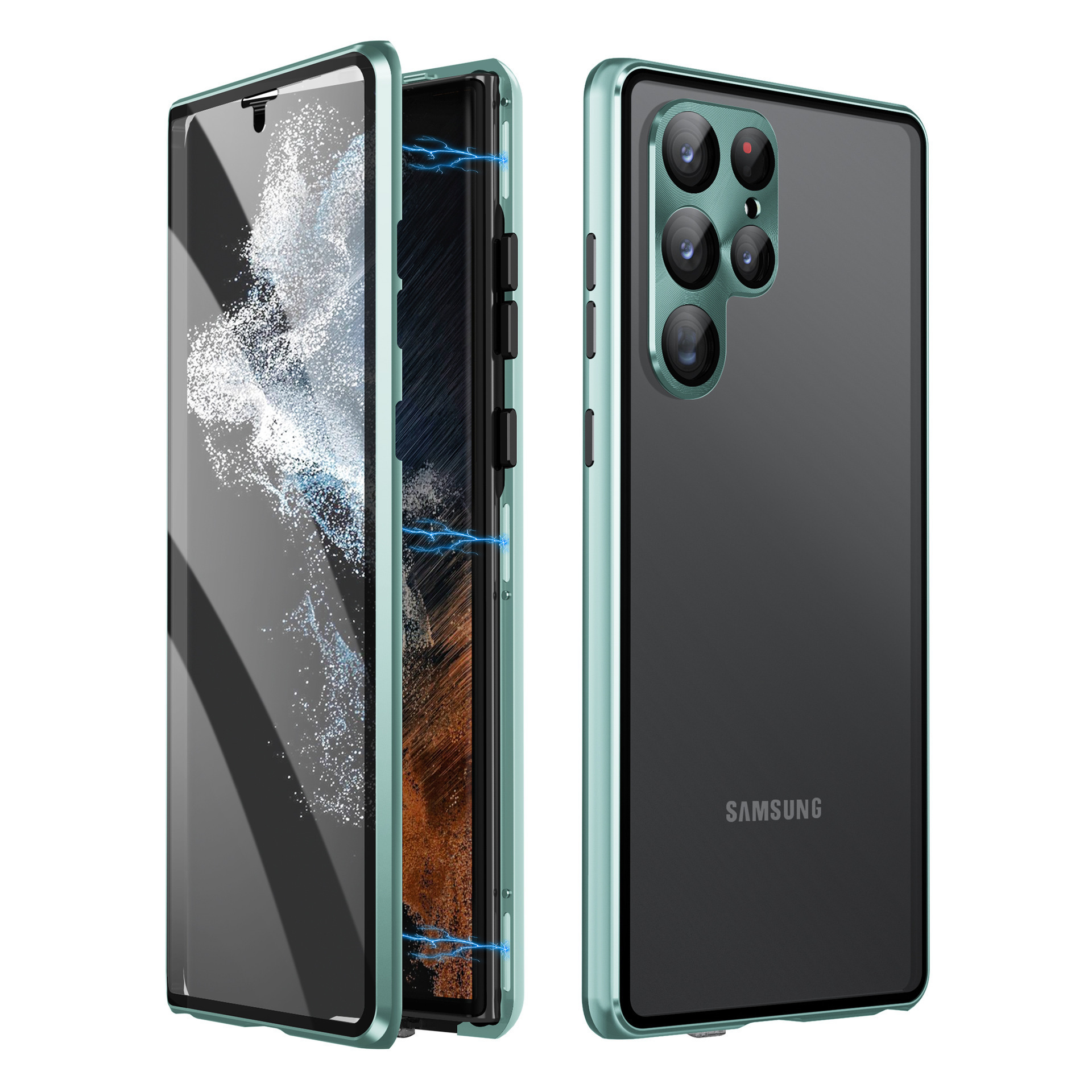 Applicable To S24Ultra Peep-proof Magnetic Mirror Universal Magnetic King Phone Case - Image 10