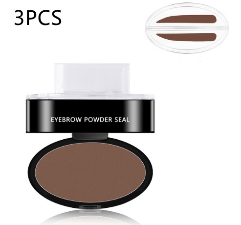 Eyebrow Powder Stamp Tint Stencil Kit Cosmetics Professional Makeup Waterproof Eye Brow Stamp Lift Eyebrow Enhancers Stencil Kit - Image 2