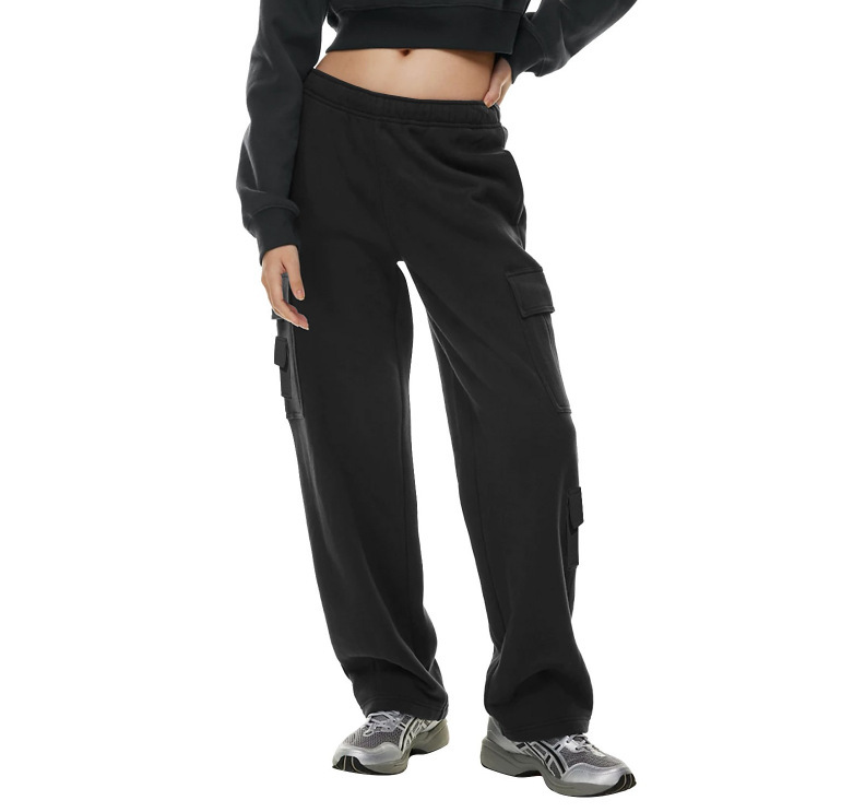Women's Fashion Work Clothes Pocket Sweatshirt Trousers - Image 7