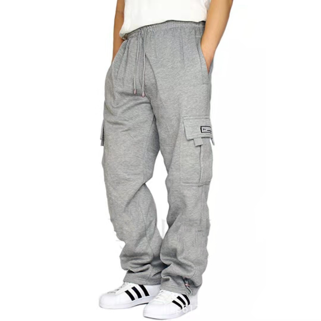 Men Pants Sweatpants Stretch Elastic Waist Jogger Sports Pants Drawstring Trousers Fashion Mens Clothing - Image 5