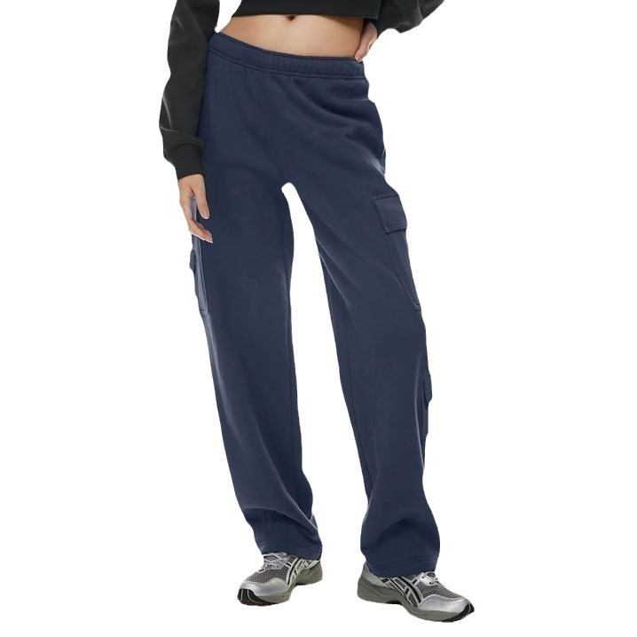 Women's Fashion Work Clothes Pocket Sweatshirt Trousers - Image 2