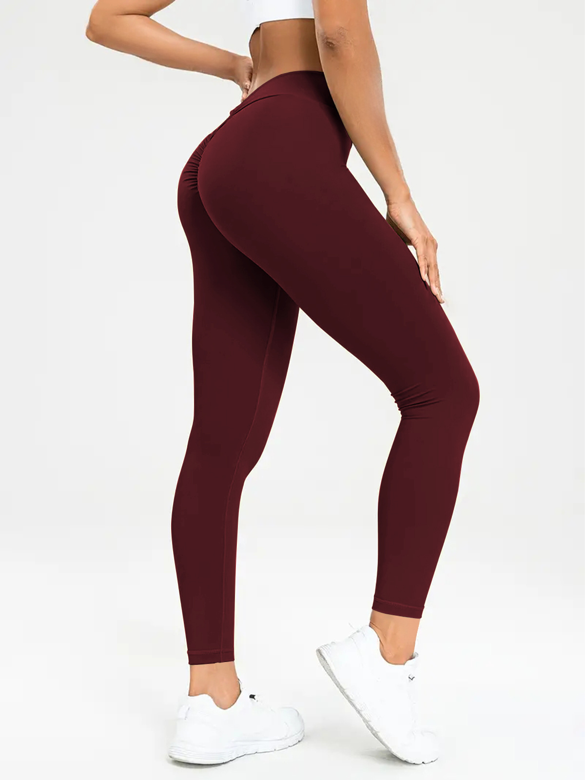 Women's Yoga Pants High Waist Lift High Elastic Tight Fitness Trousers - Image 5