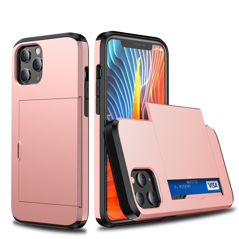 Mobile Phone Case Sliding Cover Card Two-in-one Anti-drop Wallet Protective Wallet Credit Card Holder - Image 10