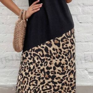 Leopard Print Tee Dress