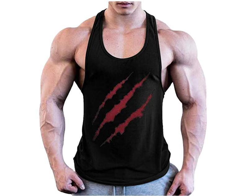 Paw Print Men's Loose Sports Tank Top - Image 5