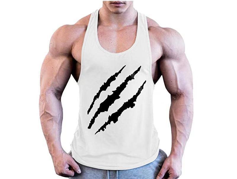 Paw Print Men's Loose Sports Tank Top - Image 3
