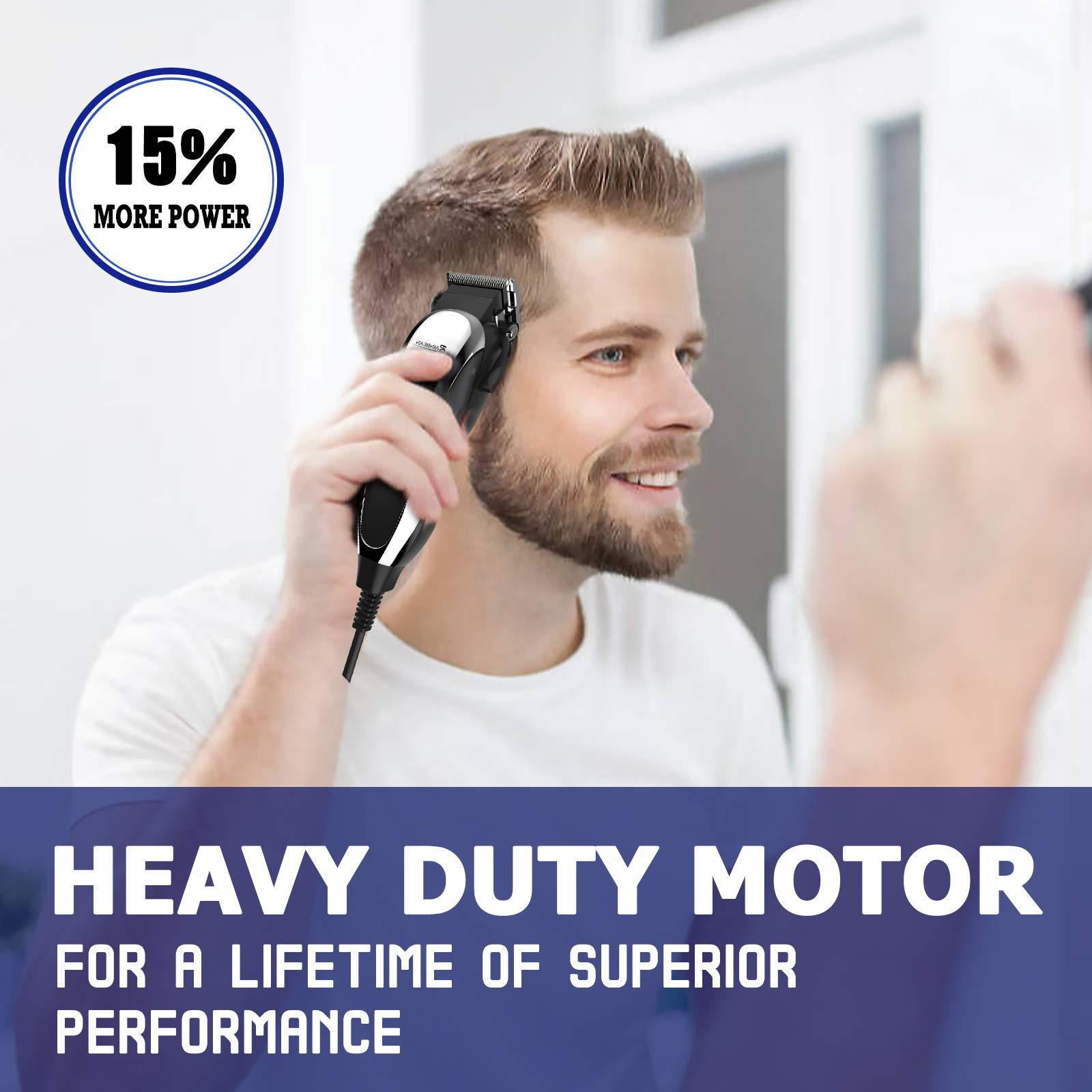 Professional Hair Clippers, Corded Hair Clippers for Men Kids, Strong Motor baber Salon Complete Hair and Beard, Clipping and Trimming Kit,Amazon Platform Banned - Image 5