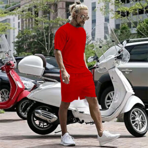 Men's Running Loose Casual Vacation Two-piece Suit