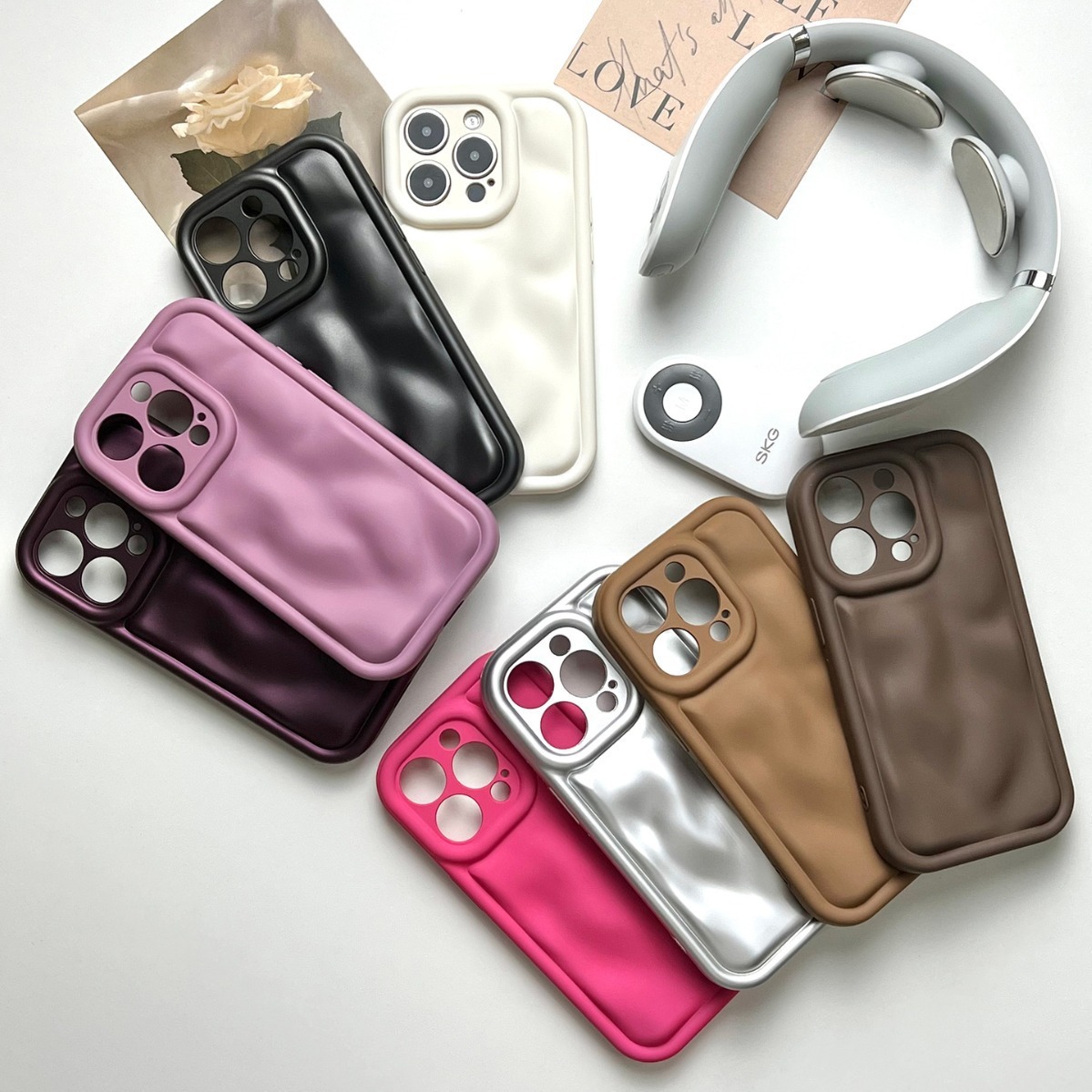Solid Color Meteorite Pattern Phone Case Silicone Drop-resistant Protective Cover - Image 9