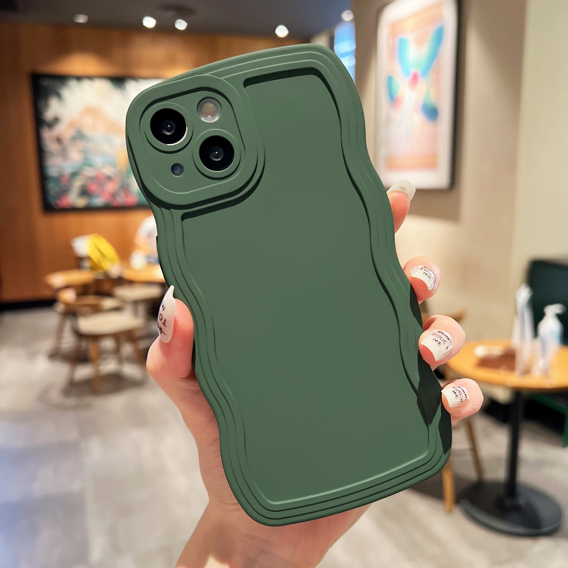 Big Wave Simple Anti-fall Advanced Color Phone Case - Image 9