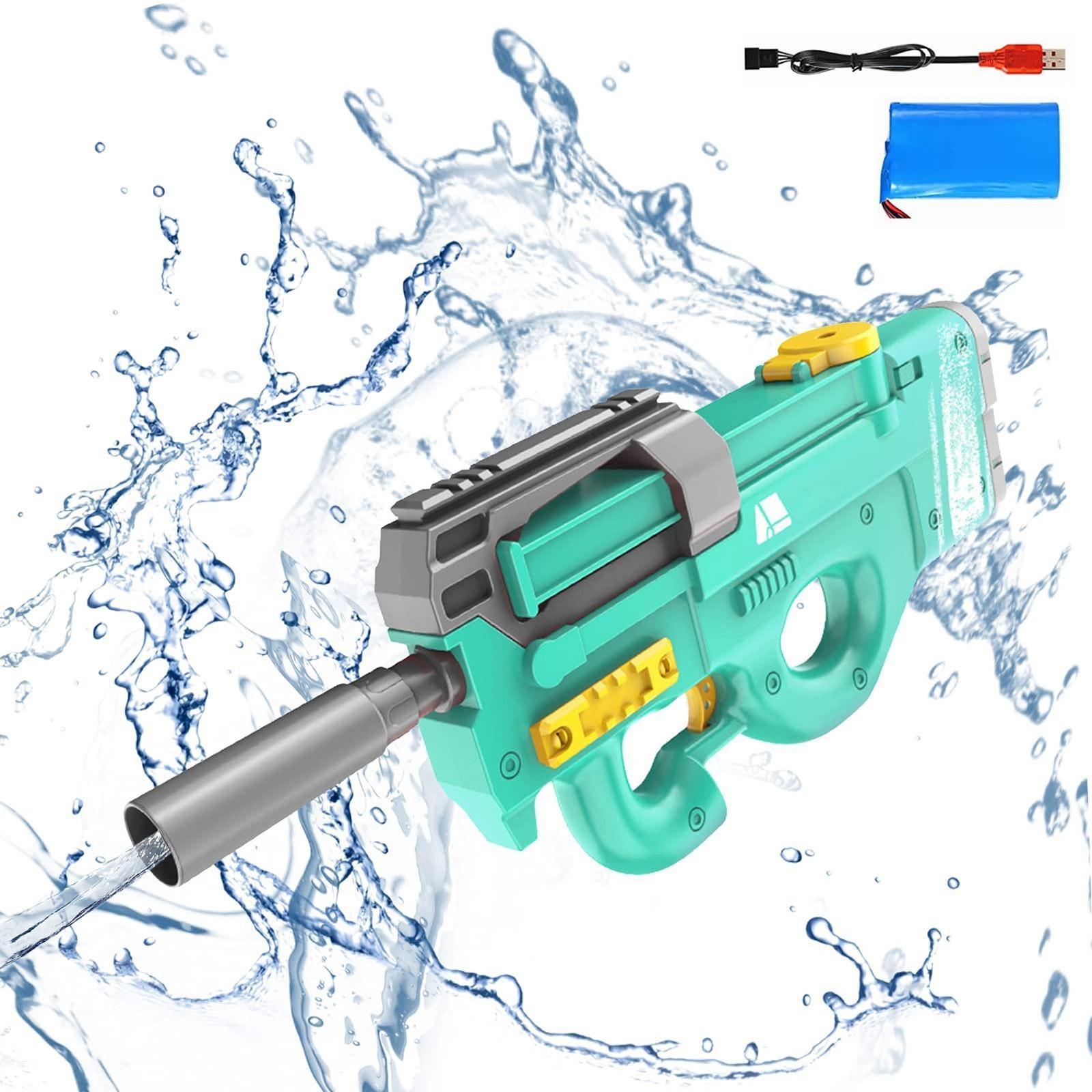 New P90 Electric Water Gun High-Tech Kids Toys Outdoor Beach Pool Large Capacity Summer Gel Blasting Water Gun For Adults - Image 4