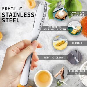 Stainless Steel Butter Spreader Knife With Handle, 3 In 1 Curler Slicer Knife, Butter Knife Spreader And Curler With Holes And Serrated Edge Cheese Knife Kitchen Gadgets