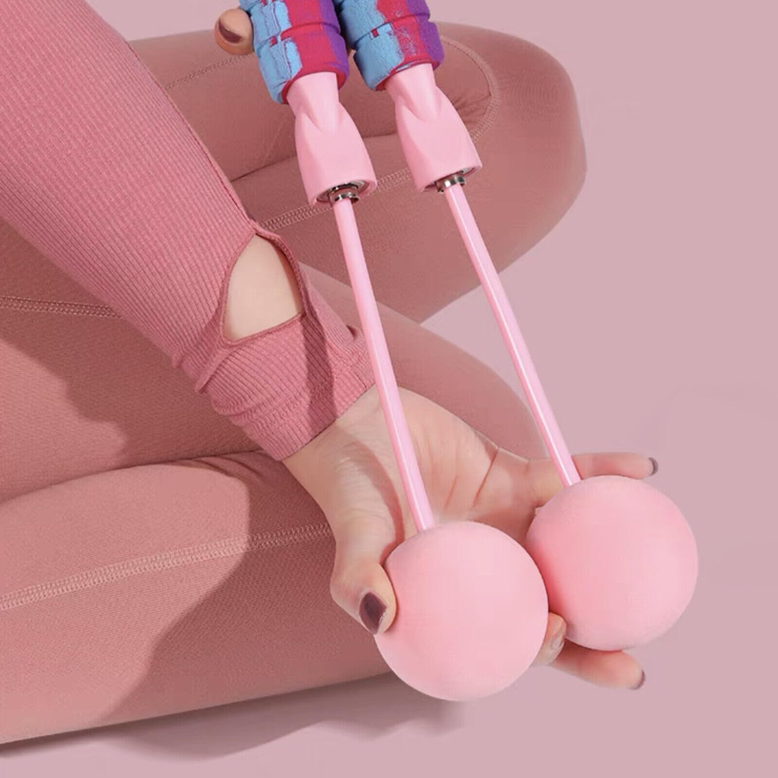 Rope With 2 In 1 Training Adjustable Ropeless Skipping Rope Fitness Weighted, Adjustable Weighted Cordless Jumping Rope For Kids Men Women, Cardio, CrossFit - Image 6