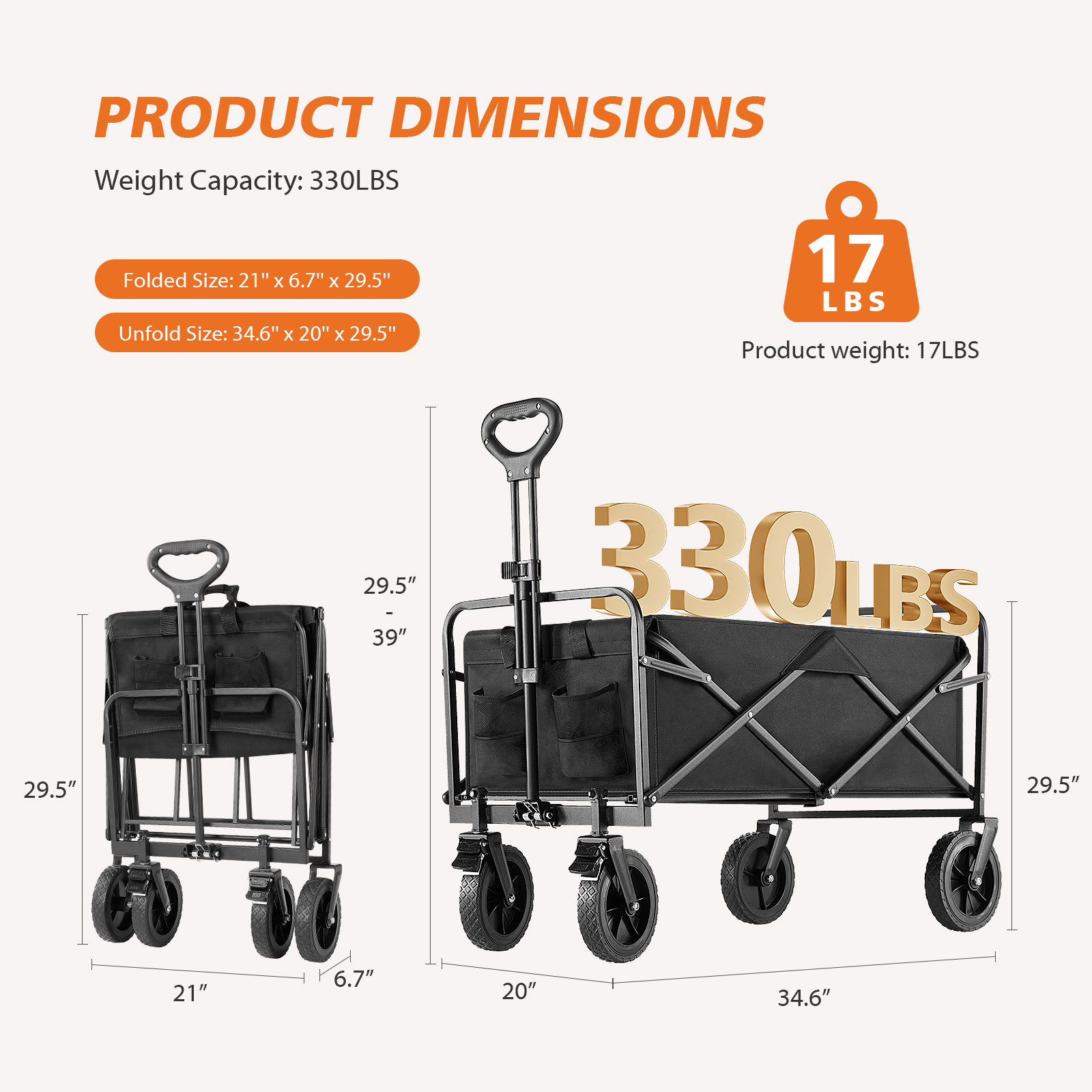 Foldable Carriage For Camping And Shopping - Image 3