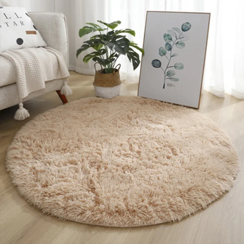 Super Soft Plush Round Rug Mat Fluffy White Carpets For Living Room Home Decor Bedroom Kid Room Decoration Salon Thick Pile Rug - Image 9