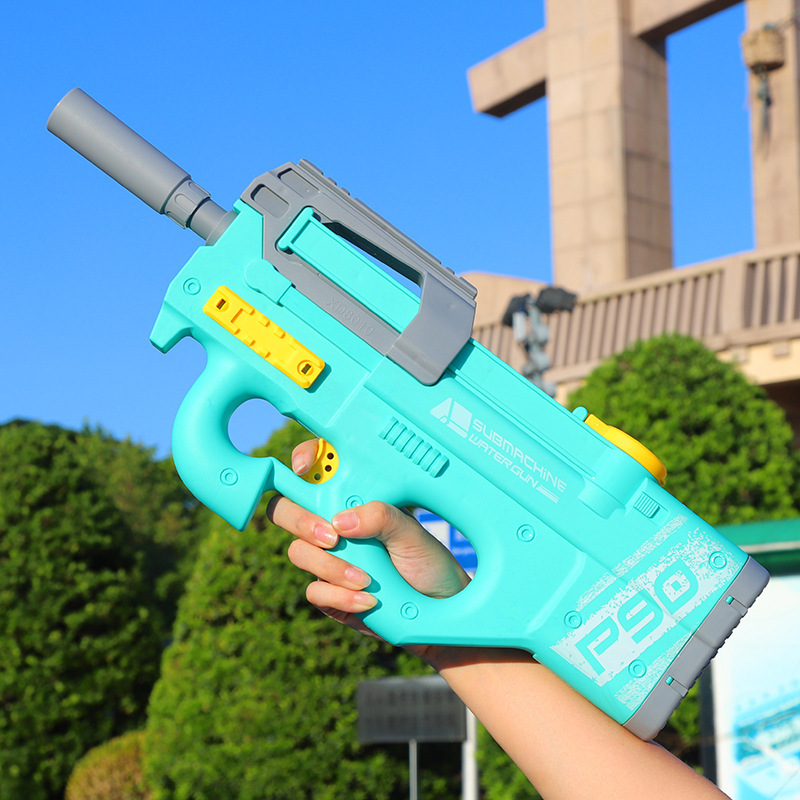 New P90 Electric Water Gun High-Tech Kids Toys Outdoor Beach Pool Large Capacity Summer Gel Blasting Water Gun For Adults - Image 6