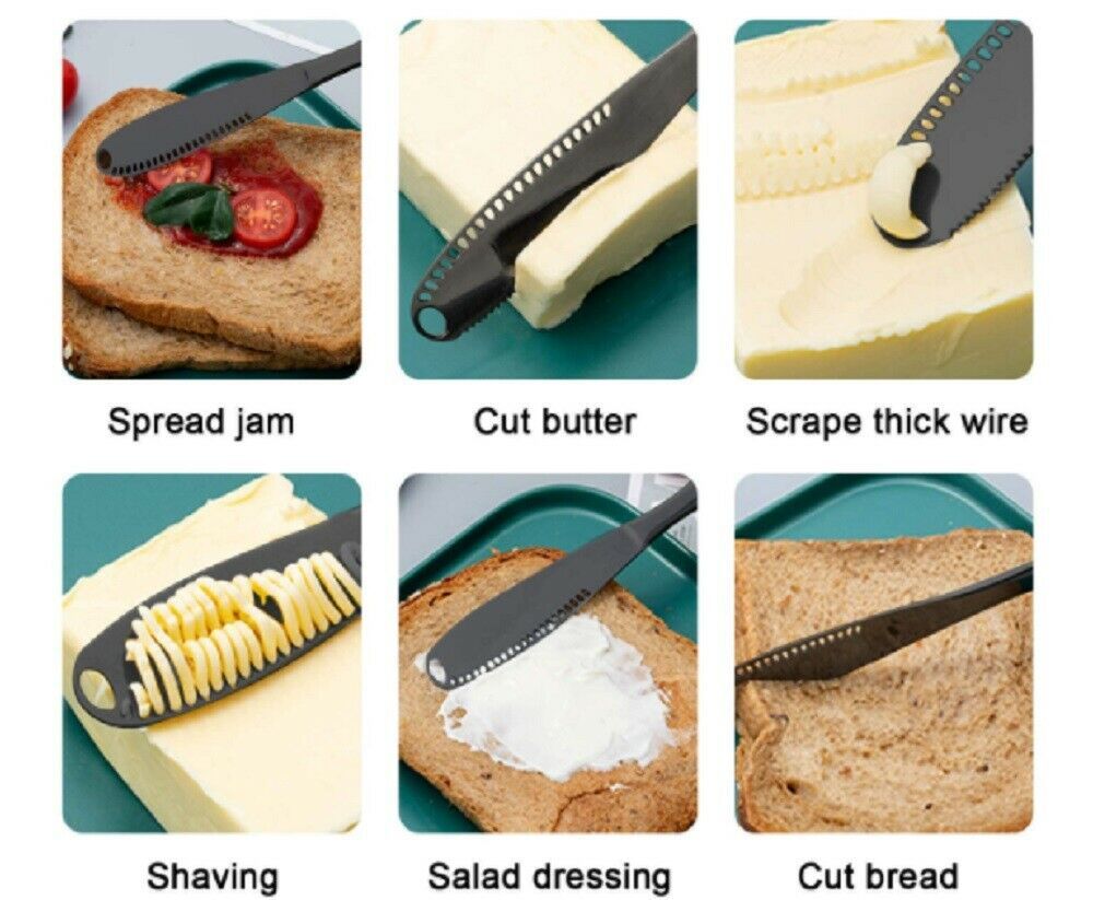 3 In 1 Stainless Steel Butter Spreader Knife Butter Curler Spreader Butter Knife - Image 7