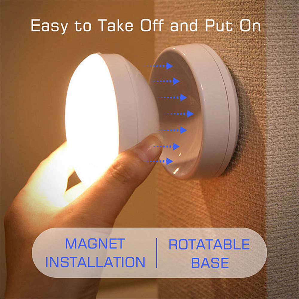 Motion Sensor LED Night Light USB Rechargeable Wall Lamp For Kitchen Cabinet Wardrobe Staircase Room Wireless LED Closet Light - Image 3