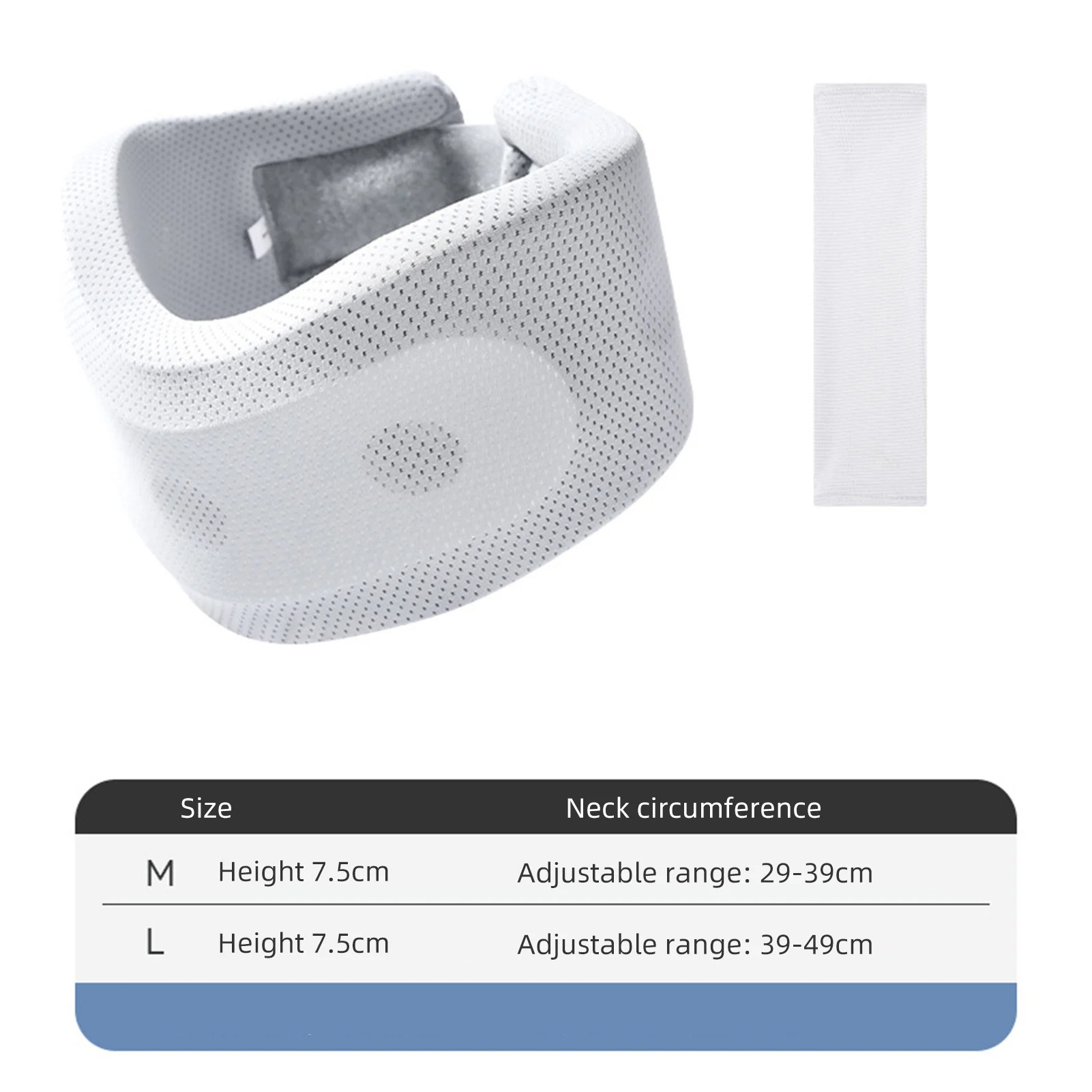 Neck Brace For Neck Pain And Support, Neck Support Brace, Adjustable Cervical Collar Soft Foam Neck Brace Support Adjustable Braces With Replacement Cover For Home School Office Travel - Image 6