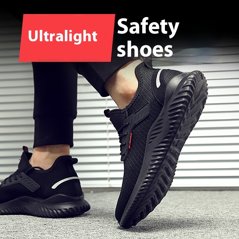 Men's Protective Shoes With Anti Smashing And Anti Piercing Steel Toe Caps