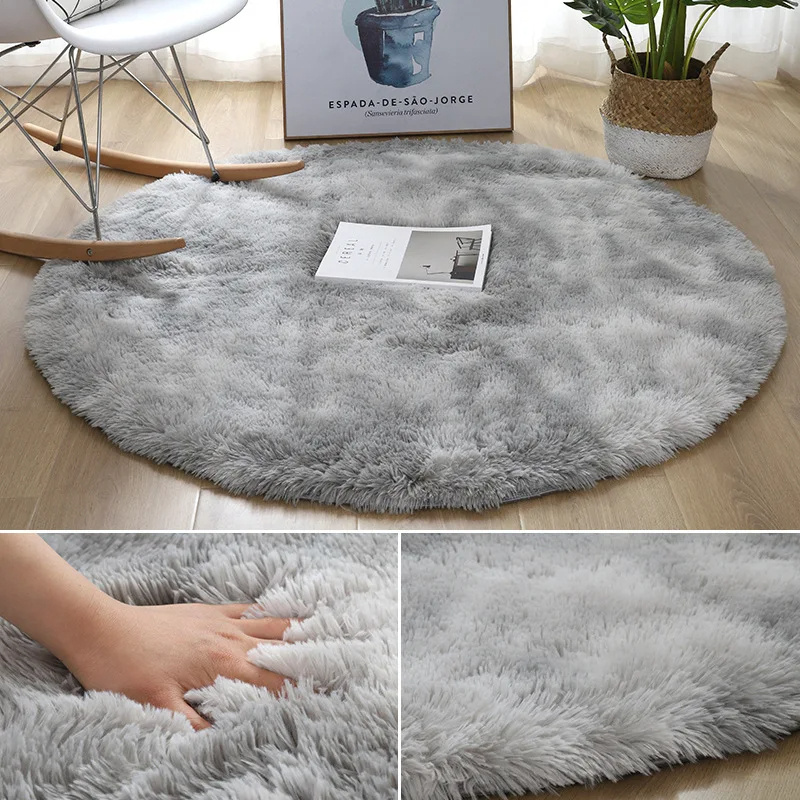 Super Soft Plush Round Rug Mat Fluffy White Carpets For Living Room Home Decor Bedroom Kid Room Decoration Salon Thick Pile Rug - Image 4