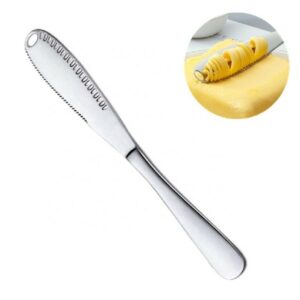 3 In 1 Stainless Steel Butter Spreader Knife Butter Curler Spreader Butter Knife