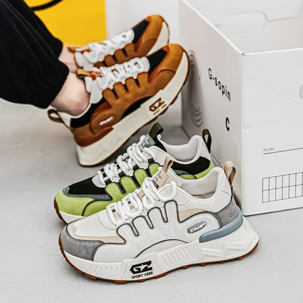 Fashion Personality Mesh Casual Dad Shoes Men