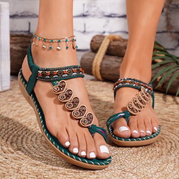 Bohemian Daily Casual Summer Rhinestone Sandals