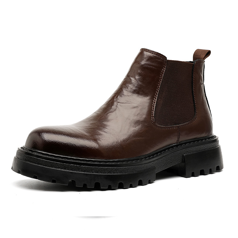 Low-top Martin Boots Mid-top British Style Men's Shoes - Image 3
