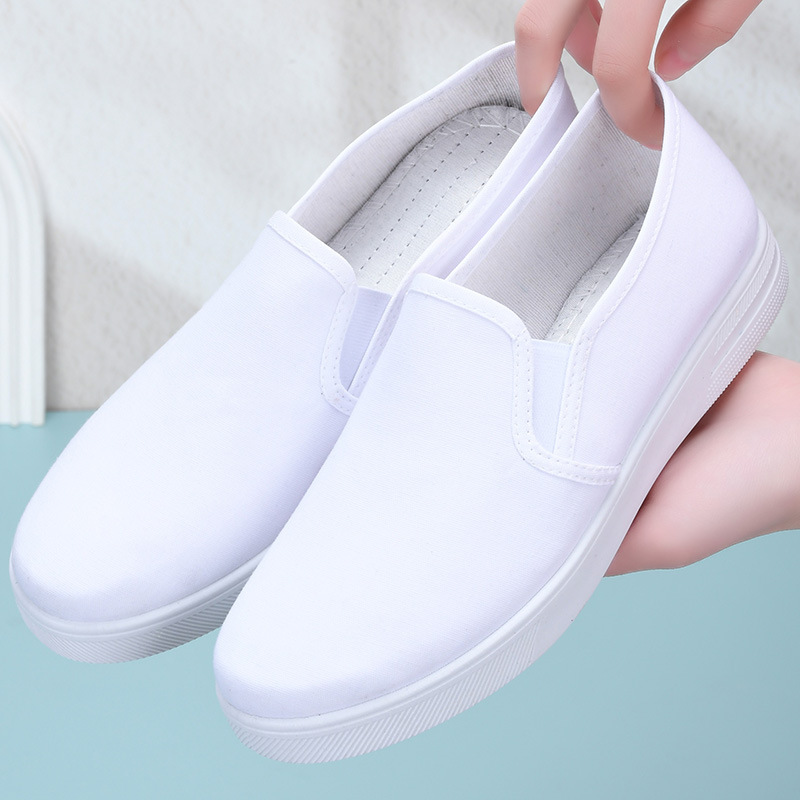 White Work Nurse Shoes Slip-on Non-slip Wear-resistant - Image 2