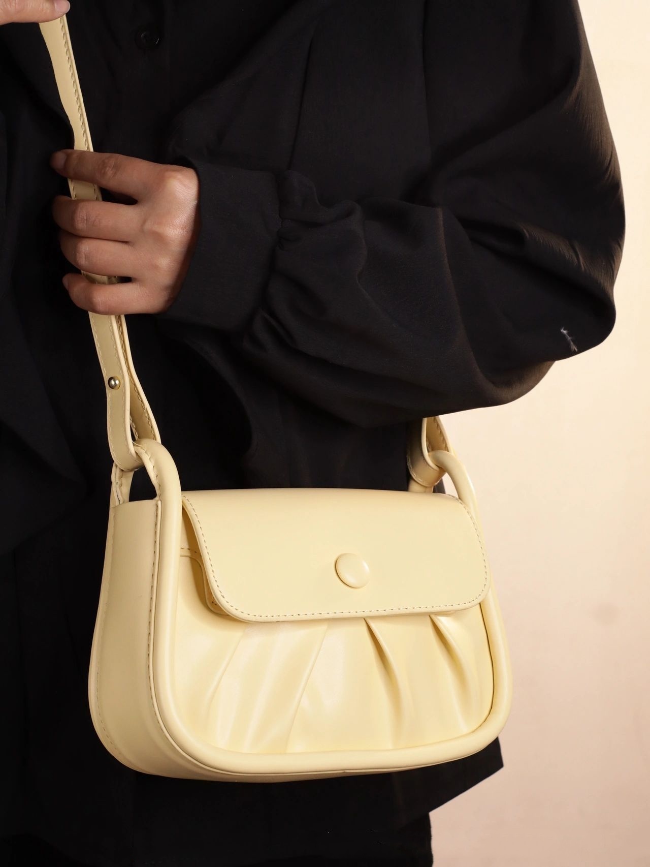 Women's Small Square Pleated All-match Shoulder Messenger Bag - Image 6