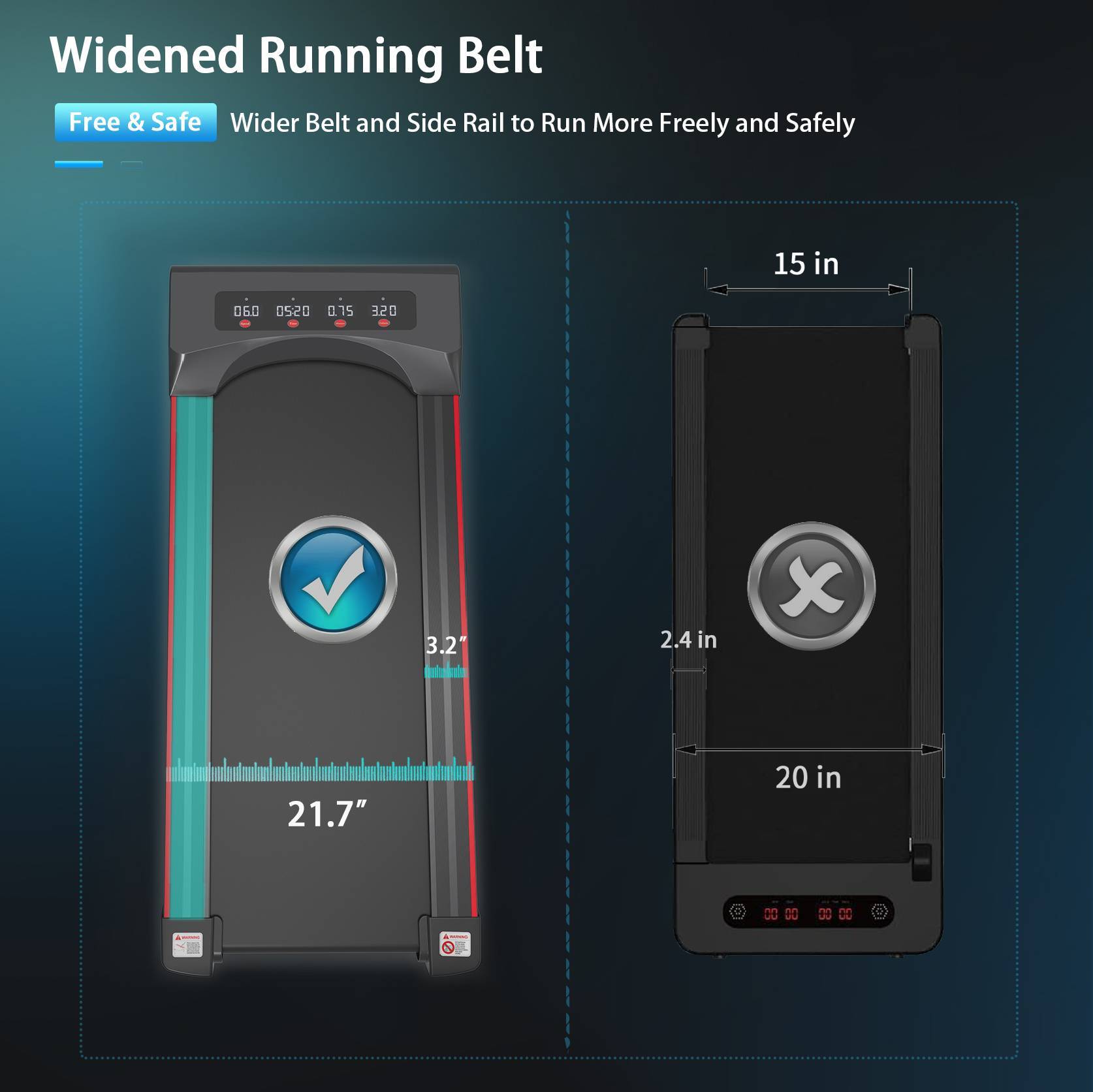 Under Desk Treadmill Machine Walking Pad For Home Office - Image 3