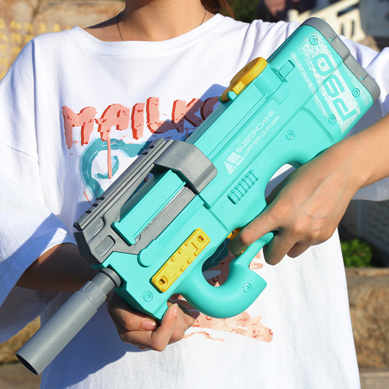New P90 Electric Water Gun High-Tech Kids Toys Outdoor Beach Pool Large Capacity Summer Gel Blasting Water Gun For Adults - Image 7