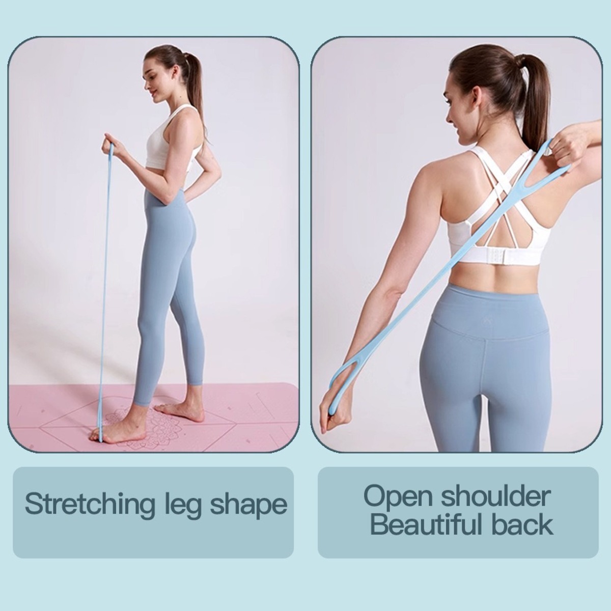 8-character Puller, 8-character Silicone Yoga Auxiliary Home Elastic Band Mini Band Kit, A Set Of 3, Light Three Medium, And Heavy Lower Body Loop Resistance Bands For Legs And Booty - Image 3