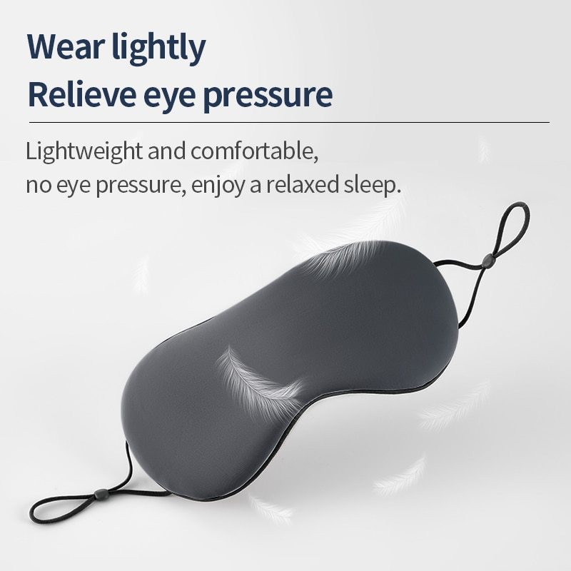 Sleeping Eye Mask Korean Style Ice Silk Warm And Cool Dual Use Adjustable Travel Light Blocking Breathable Eye Mask - Image 4